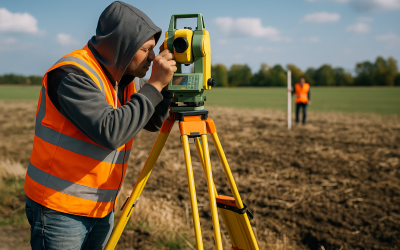 Inżynier geodeta podczas budowy – {kiedy jego pomoc jest niezbędna